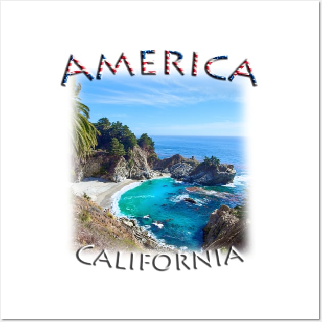 America - California -  McWay Falls Wall Art by TouristMerch